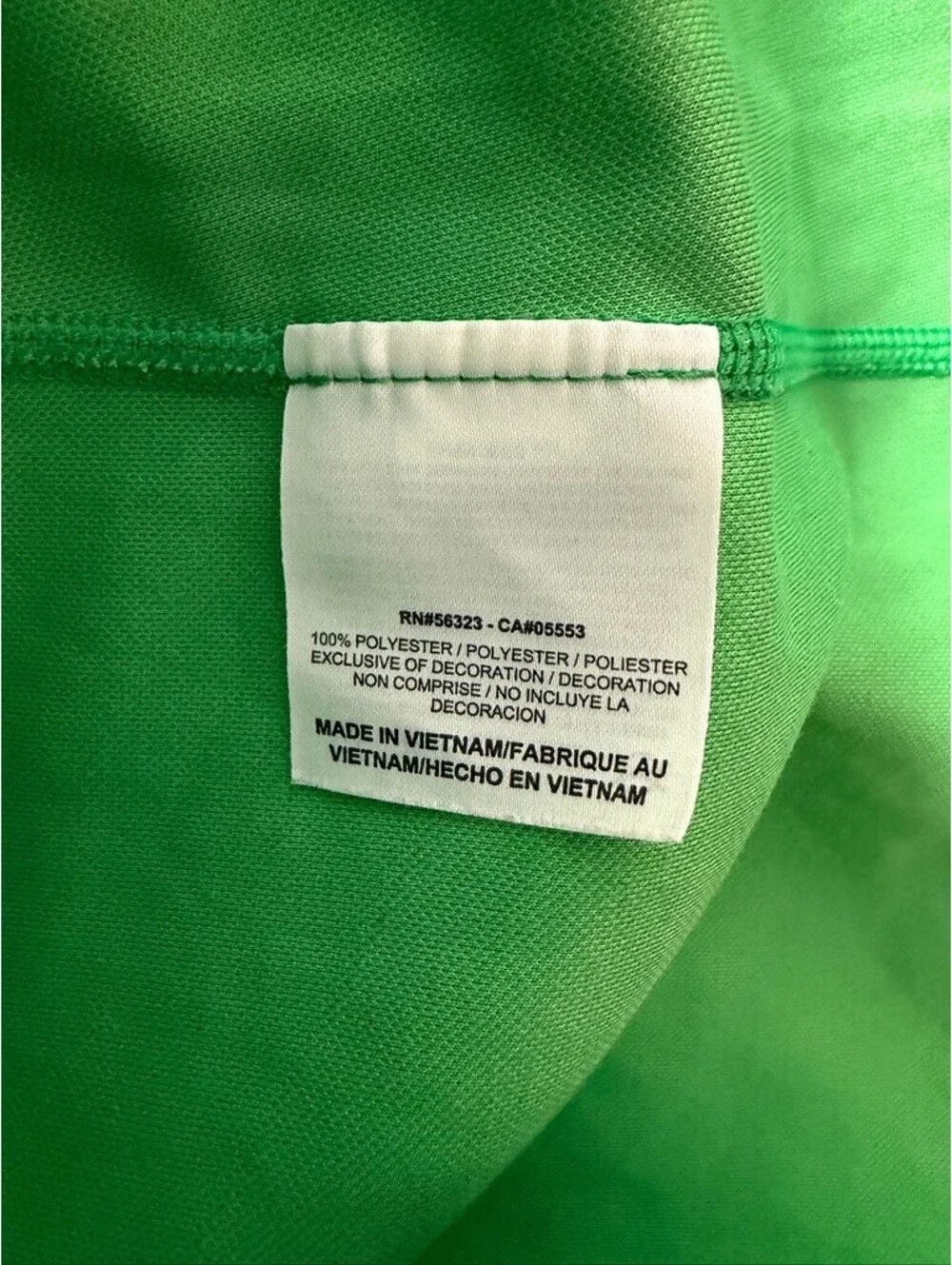 Nike Long Sleeve Half-Zip Pullover Top Size Large Green Lightning Bolt Pattern